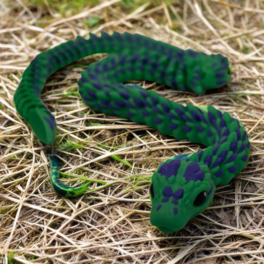 Multi-colored articulated snake